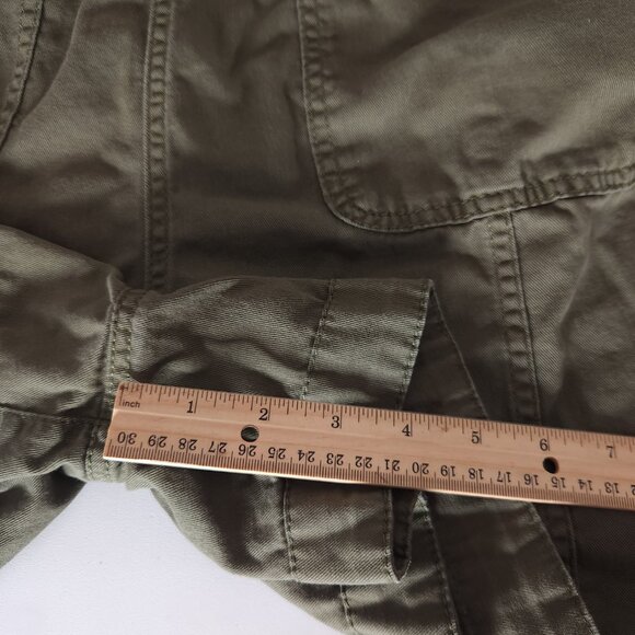 1008Old Navy Utility Romper Womens XL Green Short Sleeve Button Front Casual - Picture 6 of 11